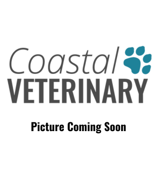 a close-up of a Coastal Veterinary logo