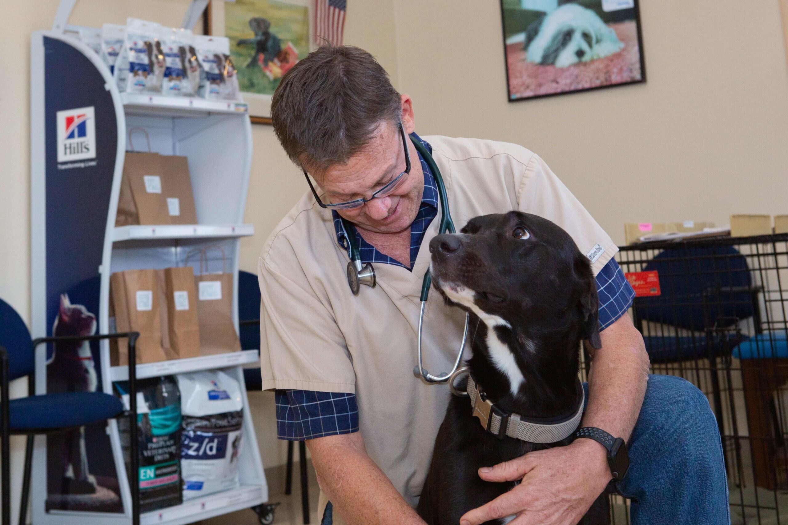 Dr. fritz mcHugh with dog